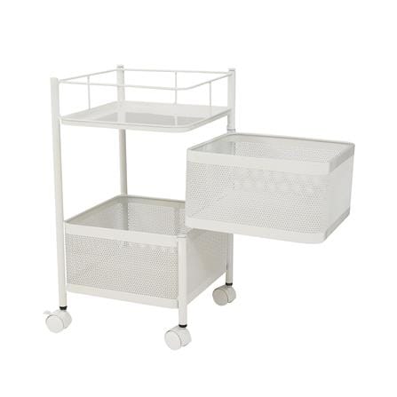 ชั้นวางของ 2 ชั้น มีล้อ KECH SPACE SAVER สีขาว_2