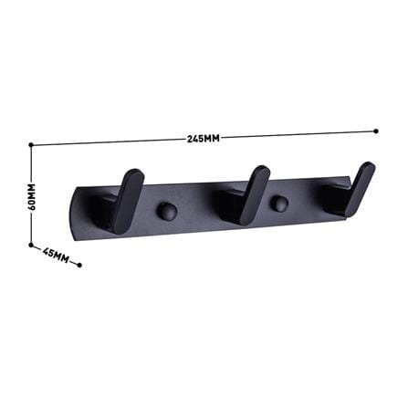 ขอแขวนผ้า RASLAND RA 5678-BLACK สีดำ_4