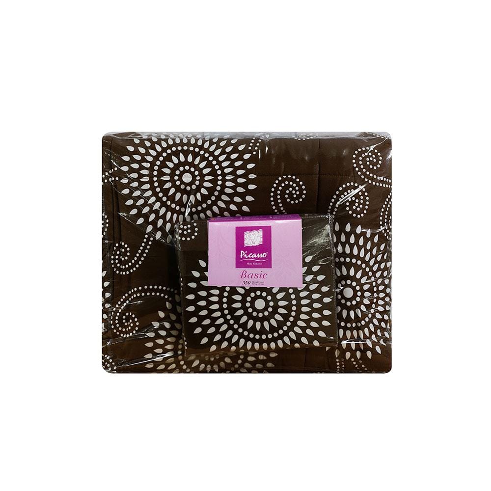 ชุดผ้าปูที่นอน 6 ฟุต 6 ชิ้น PICASSO BASIC สี VENICE BROWN