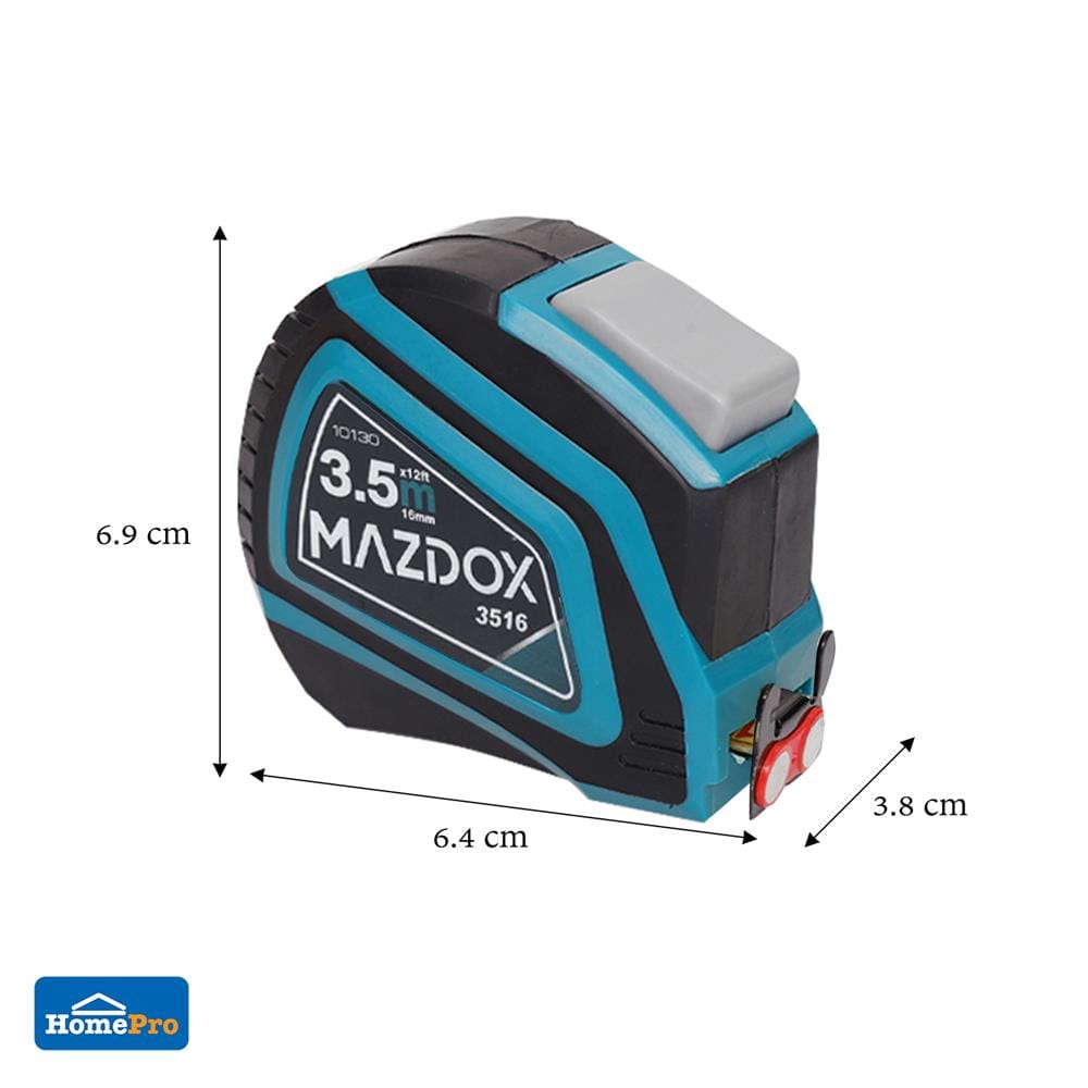 ตลับเมตรล็อกอัตโนมัติ MAZDOX 3.5 ม.