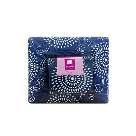 ชุดผ้าปูที่นอน 6 ฟุต 6 ชิ้น PICASSO BASIC สี VENICE NAVY BLUE_4