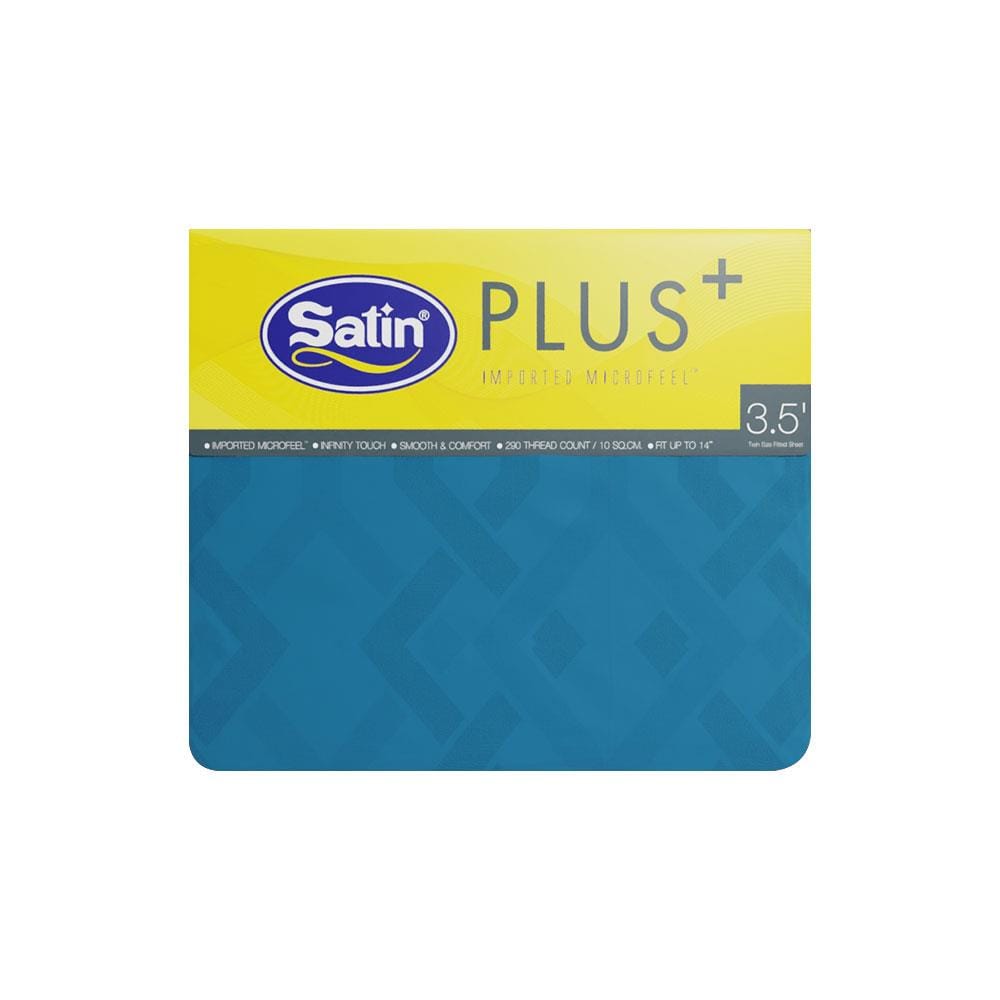 ชุดผ้าปูที่นอน 3.5 ฟุต 3 ชิ้น SATIN PLUS LUCKY ME LK017