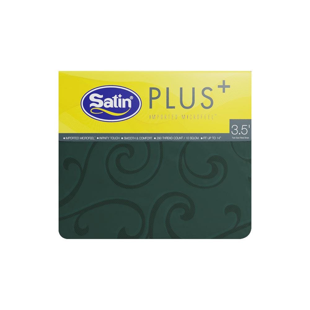 ชุดผ้าปูที่นอน 3.5 ฟุต 3 ชิ้น SATIN PLUS LUCKY ME LK020