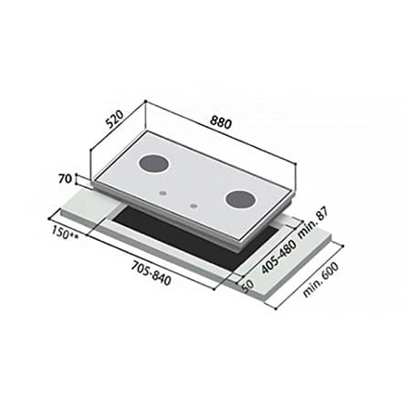 เตาฝังแก๊ส RINNAI RB-93US 88 ซม._1