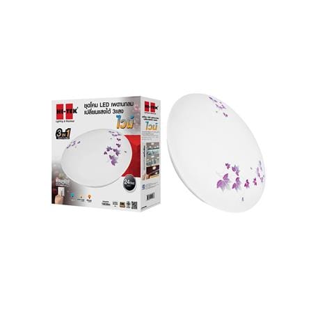 ไฟเพดาน LED HI-TEK HFIL1 15 นิ้ว 24 วัตต์ DAYLIGHT/COOL WHITE/WARM WHITE สีขาว_4