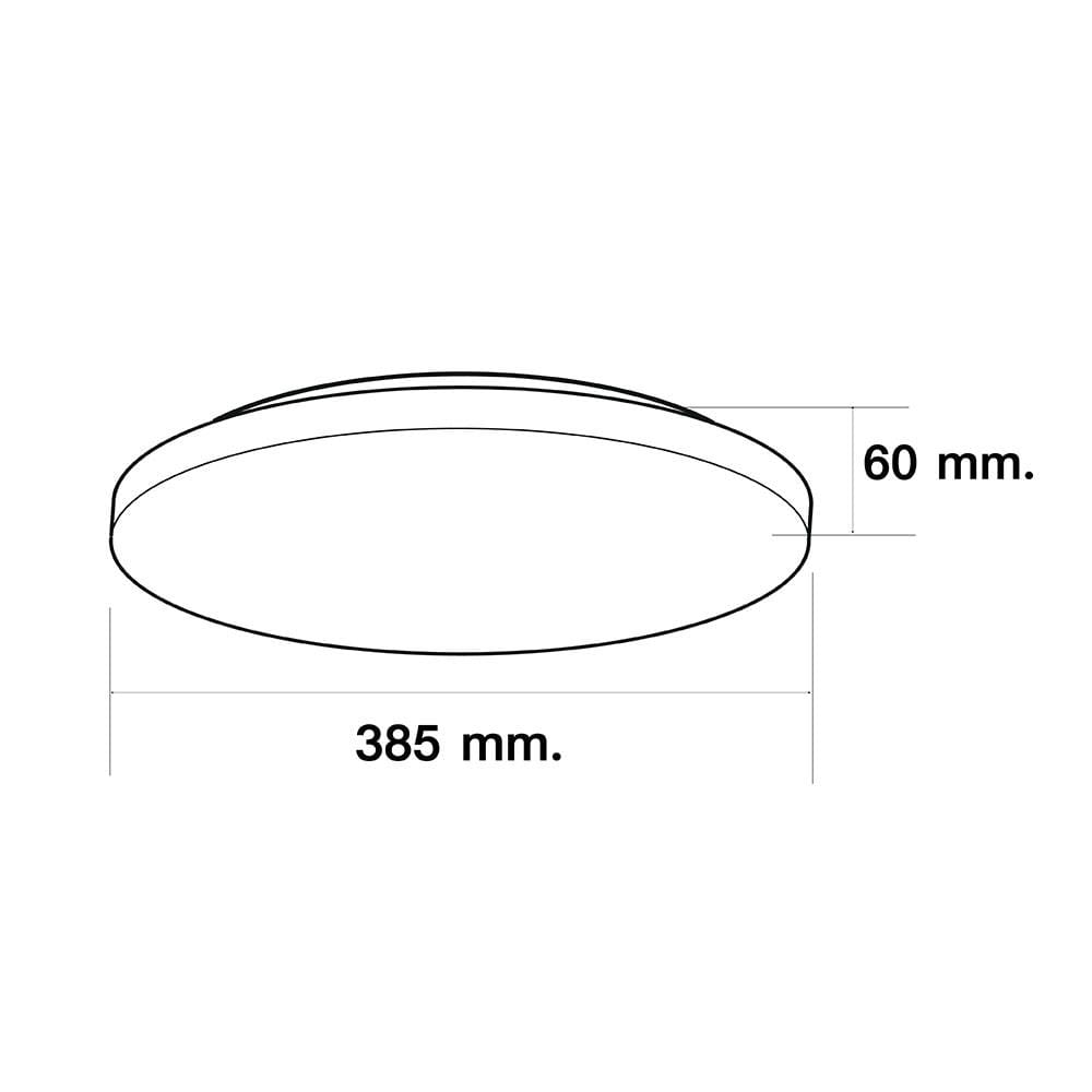 ไฟเพดาน LED HI-TEK HFIL3 15 นิ้ว 24 วัตต์ DAYLIGHT/COOL WHITE/WARM WHITE สีขาว