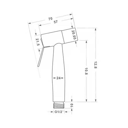 สายฉีดชำระสเตนเลสครบชุด NOVABATH NVB-SY011S_2
