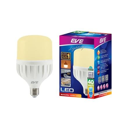 หลอด LED EVE HIGH WATT 40 วัตต์ WARMWHITE E27_3