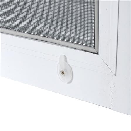หน้าต่างบานเปิดกระทุ้ง อะลูมิเนียม มุ้ง AZLE 80X50 ซม. สีขาว_2
