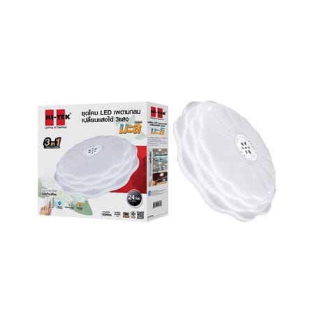 ไฟเพดาน LED HI-TEK HFIL4 15 นิ้ว 24 วัตต์ DAYLIGHT/COOL WHITE/WARM WHITE สีขาว_4