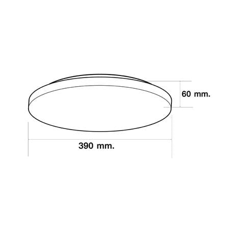 ไฟเพดาน LED HI-TEK HFIL4 15 นิ้ว 24 วัตต์ DAYLIGHT/COOL WHITE/WARM WHITE สีขาว_6