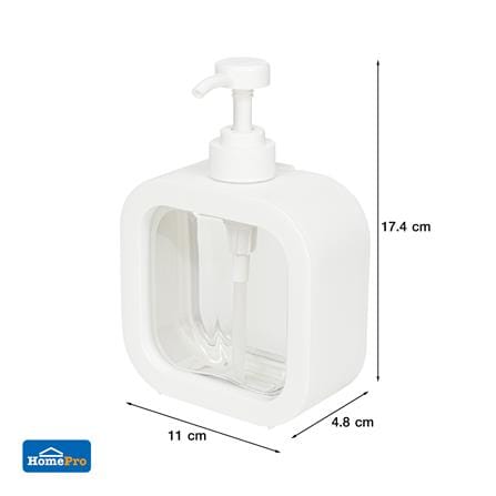 ขวดปั๊ม STACKO PURE 300 มล. 11x4.8x17.4 ซม. สีใส_4