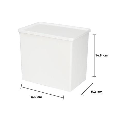 กล่องพลาสติกรีฟิล STACKO PURE 2.5 ลิตร 16.9x11.2x14.8 ซม. สีขาว_4