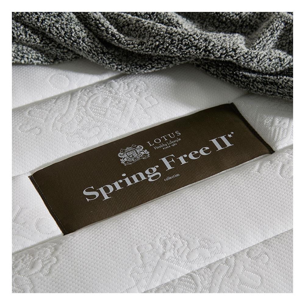 ที่นอนไฮบริด 5 ฟุต สุญญากาศ LOTUS รุ่น SPRING FREE II พร้อมหมอนหนุน 2 ใบ