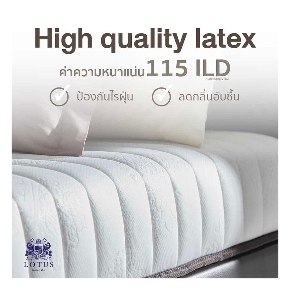 ที่นอนไฮบริด 5 ฟุต สุญญากาศ LOTUS รุ่น SPRING FREE I พร้อมหมอนหนุน 2 ใบ