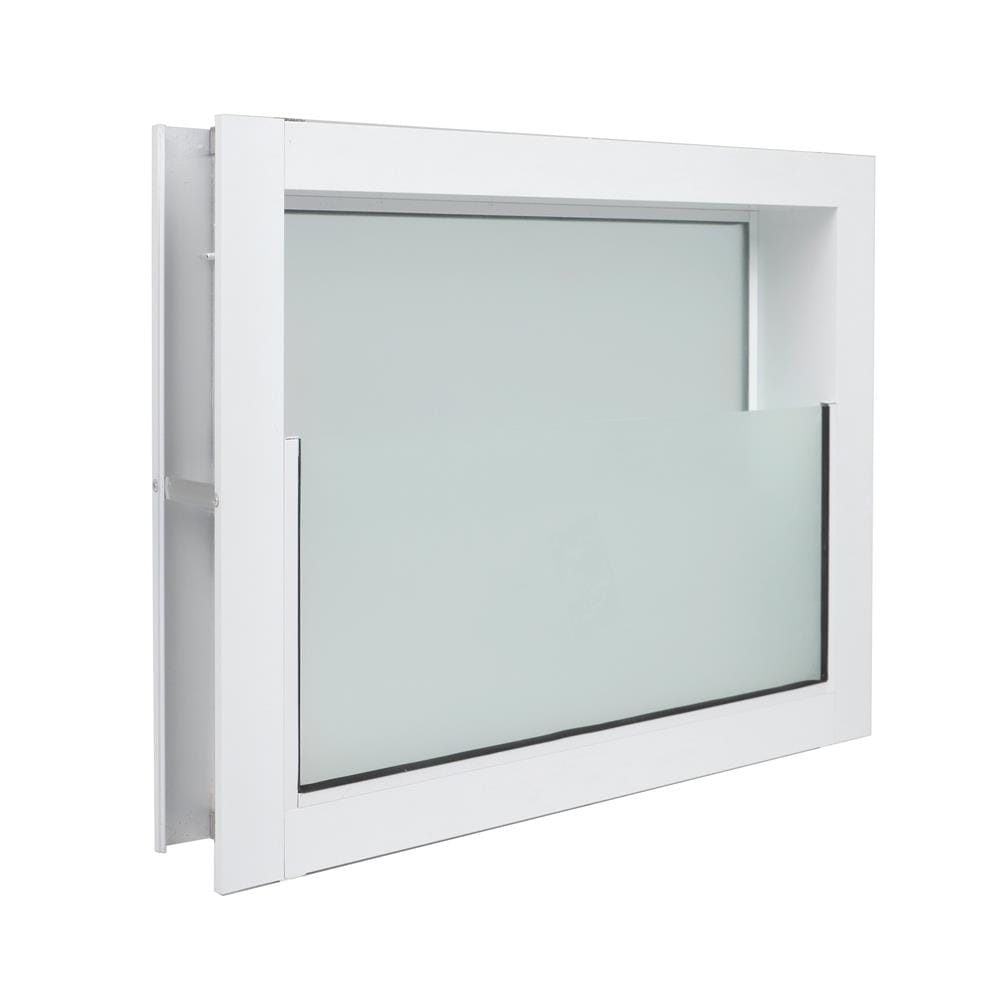 หน้าต่างกระจกซ้อน อะลูมิเนียม AZLE 60x50 ซม. สีขาว