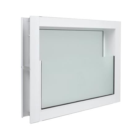 หน้าต่างกระจกซ้อน อะลูมิเนียม AZLE 60x50 ซม. สีขาว_1