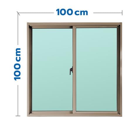 หน้าต่างบานเลื่อน อะลูมิเนียม S-S AZLE 100x100 ซม....