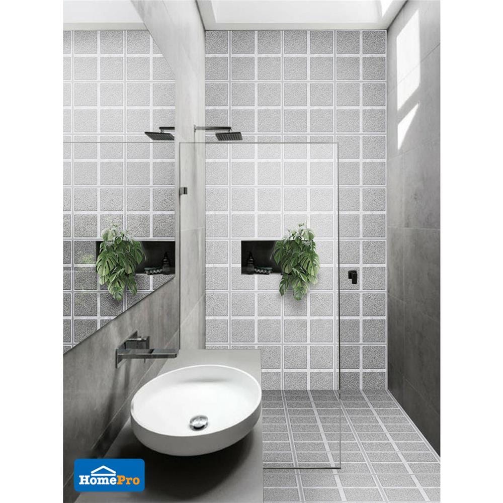 กระเบื้องพื้น 16x16 นิ้ว ภูผา โรซิโอ้ สโตน เทา PM 0.96M2