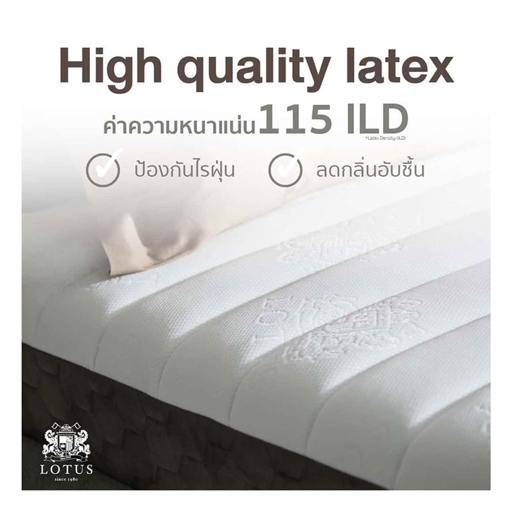 ที่นอนไฮบริด 5 ฟุต สุญญากาศ LOTUS รุ่น SPRING FREE III พร้อมหมอนหนุน 2 ชิ้น