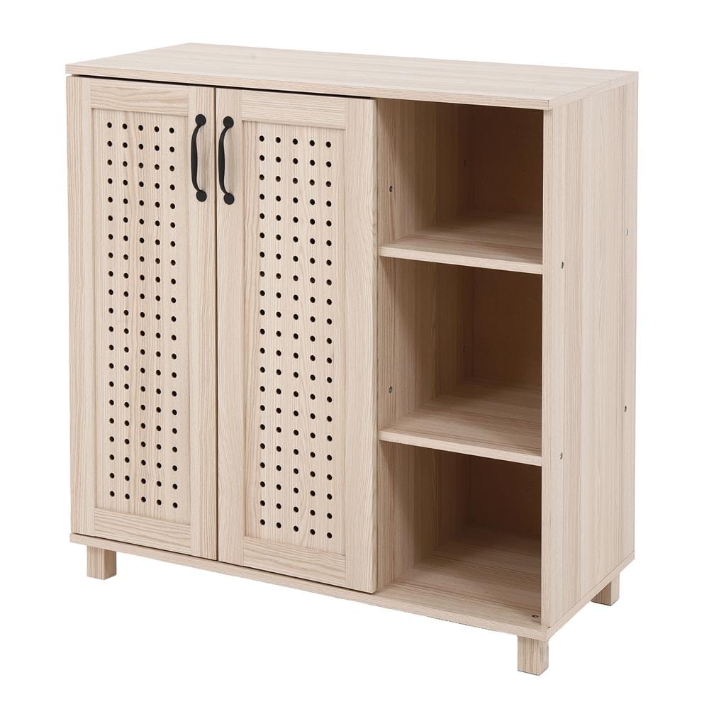 ตู้วางรองเท้า 15-20 คู่ FURDINI ZANE PSP-8218 90 ซม. สี PINE OAK