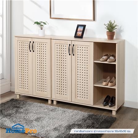 ตู้วางรองเท้า 15-20 คู่ FURDINI ZANE PSP-8218 90 ซม. สี PINE OAK_7
