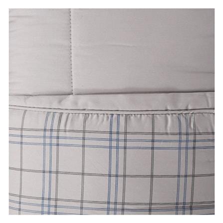 ชุดผ้าปูที่นอน 5 ฟุต (ชุด 5 ชิ้น) HOME LIVING STYLE TARTAN สีเทา_3
