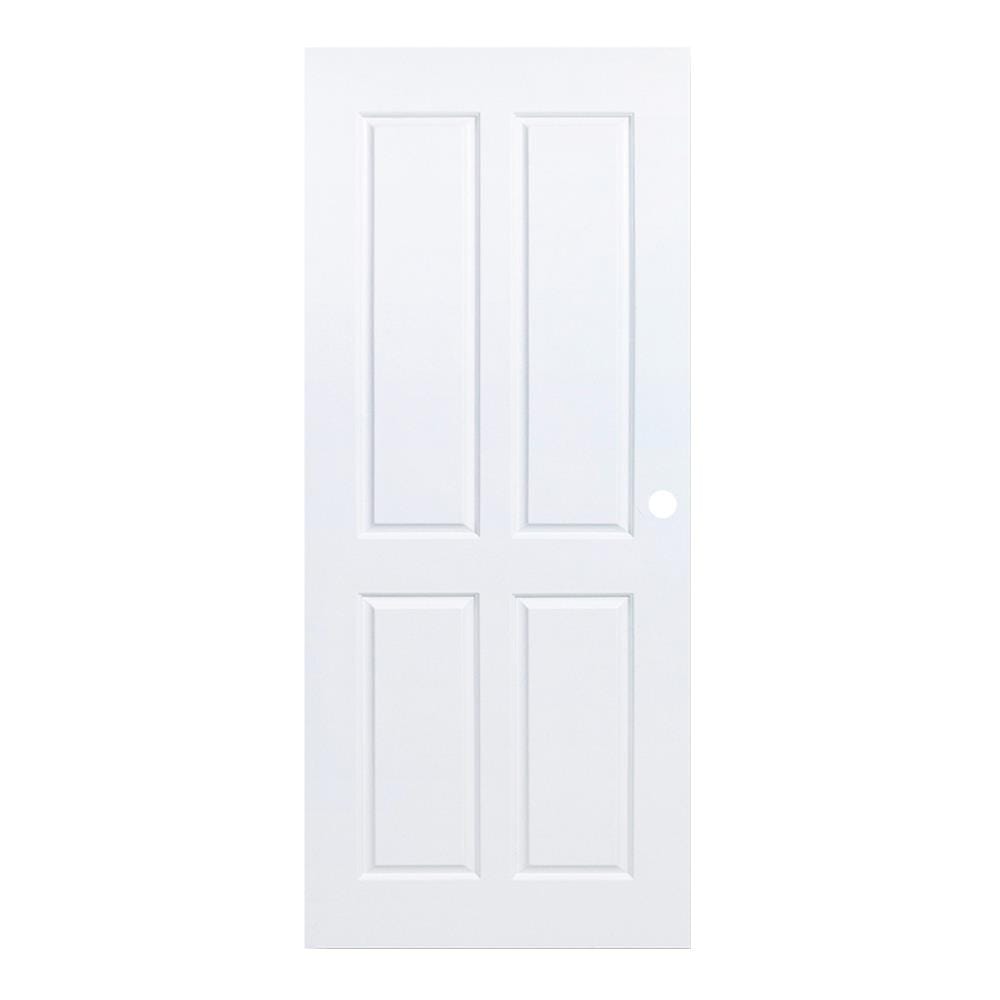 ประตูภายนอก UPVC เจาะรูลูกบิด PARAZZO MN005 80X200 ซม. สีขาว