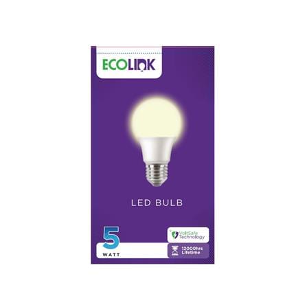 หลอด LED ECOLINK A60 5 วัตต์ WARMWHITE E27_1
