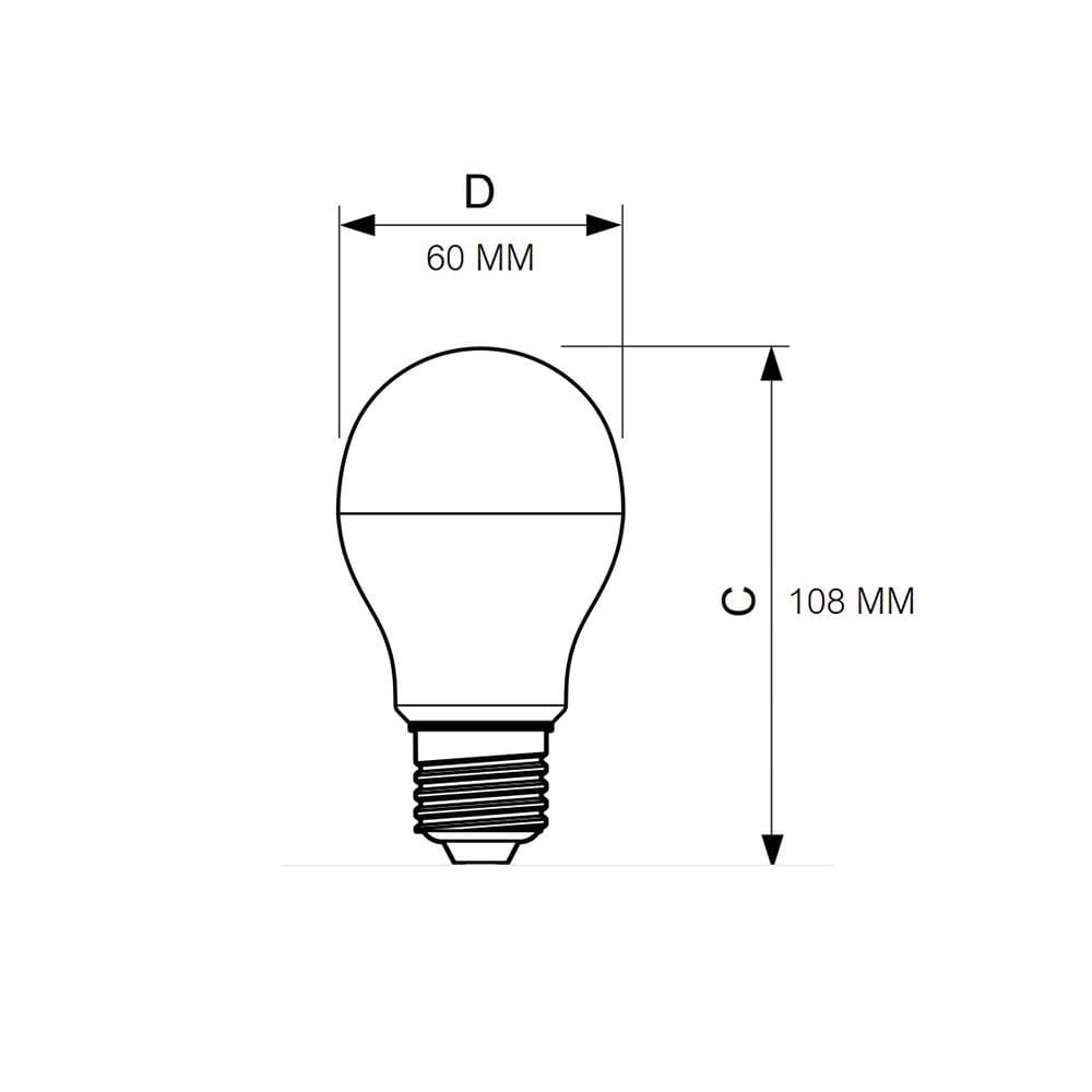หลอด LED ECOLINK A60 7 วัตต์ DAYLIGHT E27