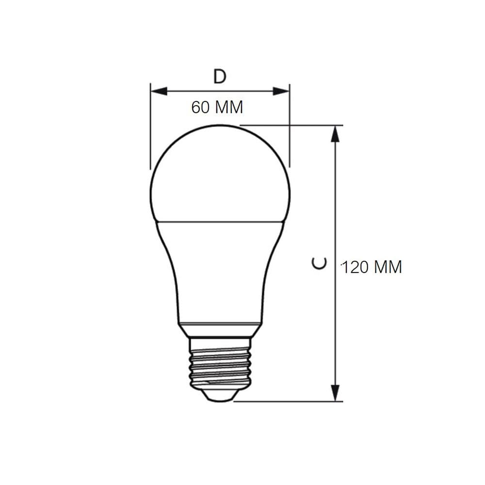 หลอด LED ECOLINK A65 13 วัตต์ DAYLIGHT E27