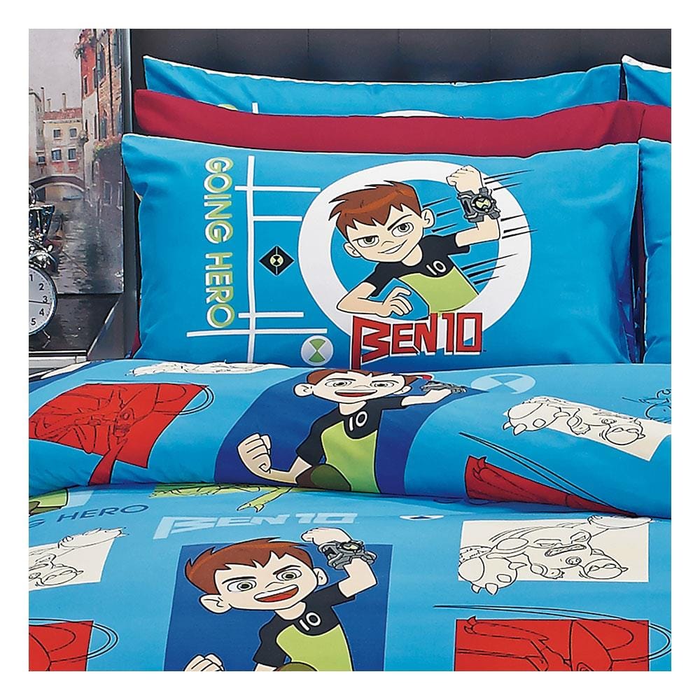 ชุดผ้าปูที่นอน 6 ฟุต 6 ชิ้น SATIN PLUS BENTEN PL022