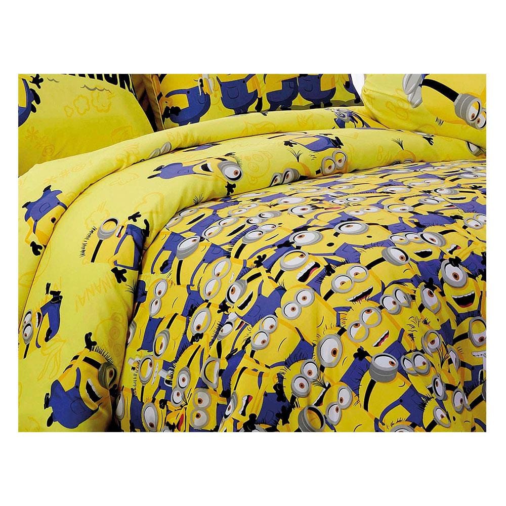 ชุดผ้าปูที่นอน 5 ฟุต 6 ชิ้น JESSICA MINION 22015-T007