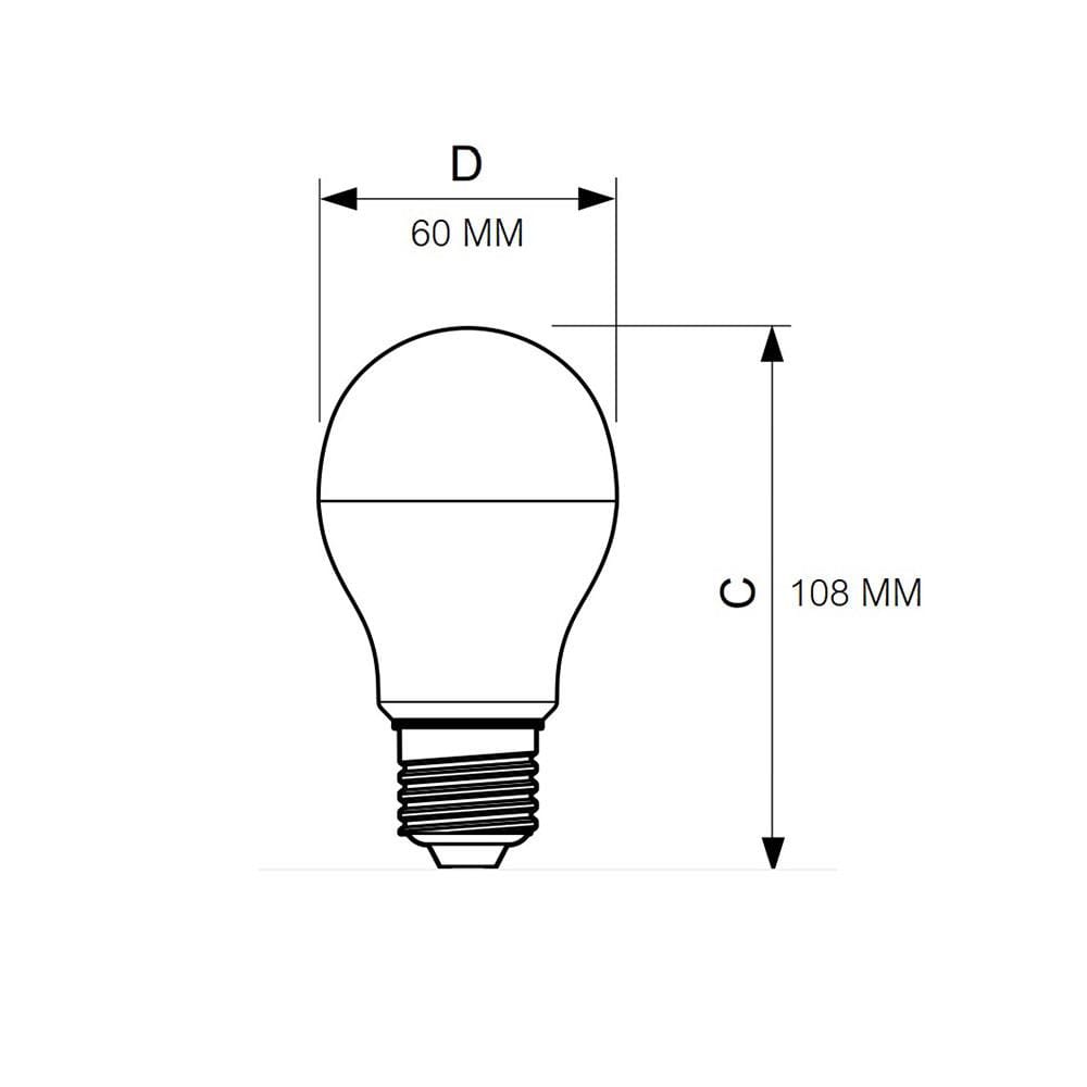 หลอด LED ECOLINK A60 7 วัตต์ WARMWHITE E27
