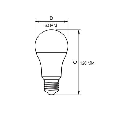 หลอด LED ECOLINK A65 13 วัตต์ WARMWHITE E27_3