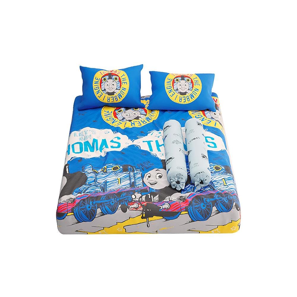 ชุดผ้าปูที่นอน 6 ฟุต 5 ชิ้น SATIN PLUS THOMAS PL001