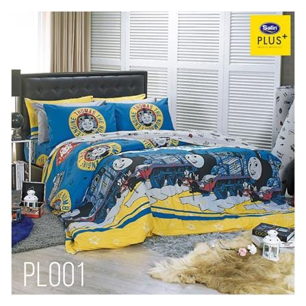 ชุดผ้าปูที่นอน 6 ฟุต 5 ชิ้น SATIN PLUS THOMAS PL001