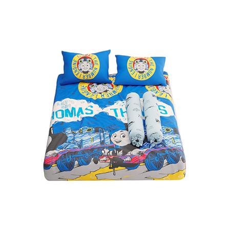ชุดผ้าปูที่นอน 6 ฟุต 5 ชิ้น SATIN PLUS THOMAS PL001_2
