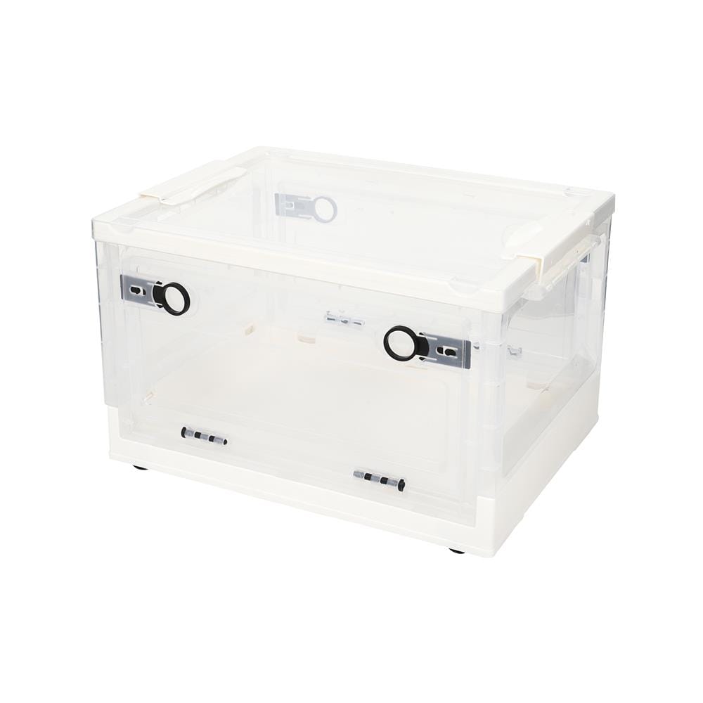 กล่องเก็บของพับได้ STACKO I NE 40.5x30x24 ซม. สีขาว/ใส