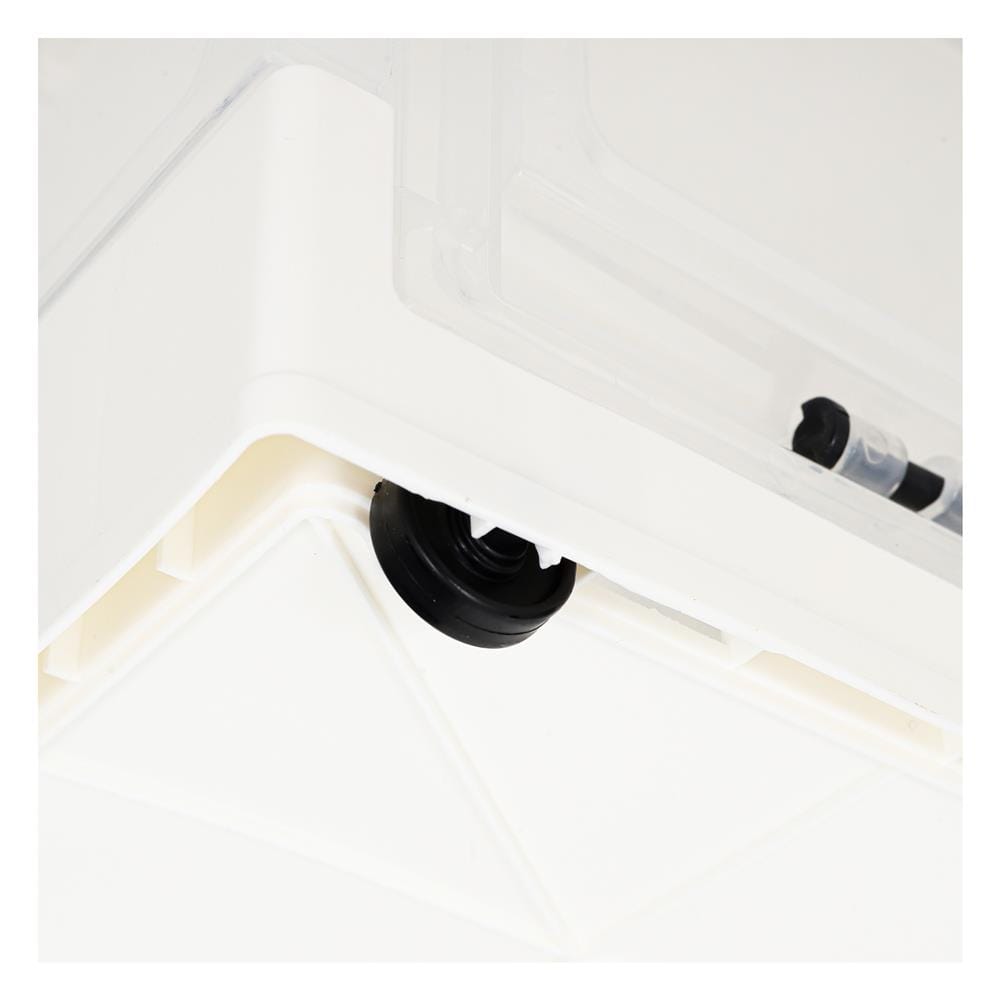 กล่องเก็บของพับได้ STACKO I NE 40.5x30x24 ซม. สีขาว/ใส