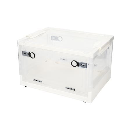 กล่องเก็บของพับได้ STACKO I NE 40.5x30x24 ซม. สีขาว/ใส_0