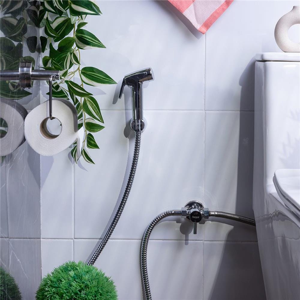 สายฉีดชำระครบชุด RASLAND RA CH-BIDET-CR สีโครม