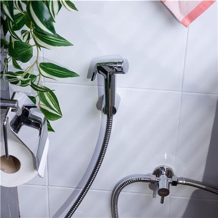 สายฉีดชำระครบชุด RASLAND RA CH-BIDET-CR สีโครม_2