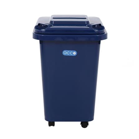 ถังขยะฝาเปิดปิด มีล้อ ACCO CLEAN 60 ลิตร สีน้ำเงิน_1