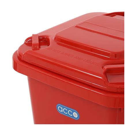 ถังขยะฝาเปิดปิดมีล้อ ACCO CLEAN 60 ลิตร สีแดง_3