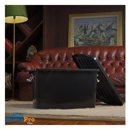 กล่องเก็บของ ME LIVING 51X72X41 ซม. 110 ลิตร สีดำ_4