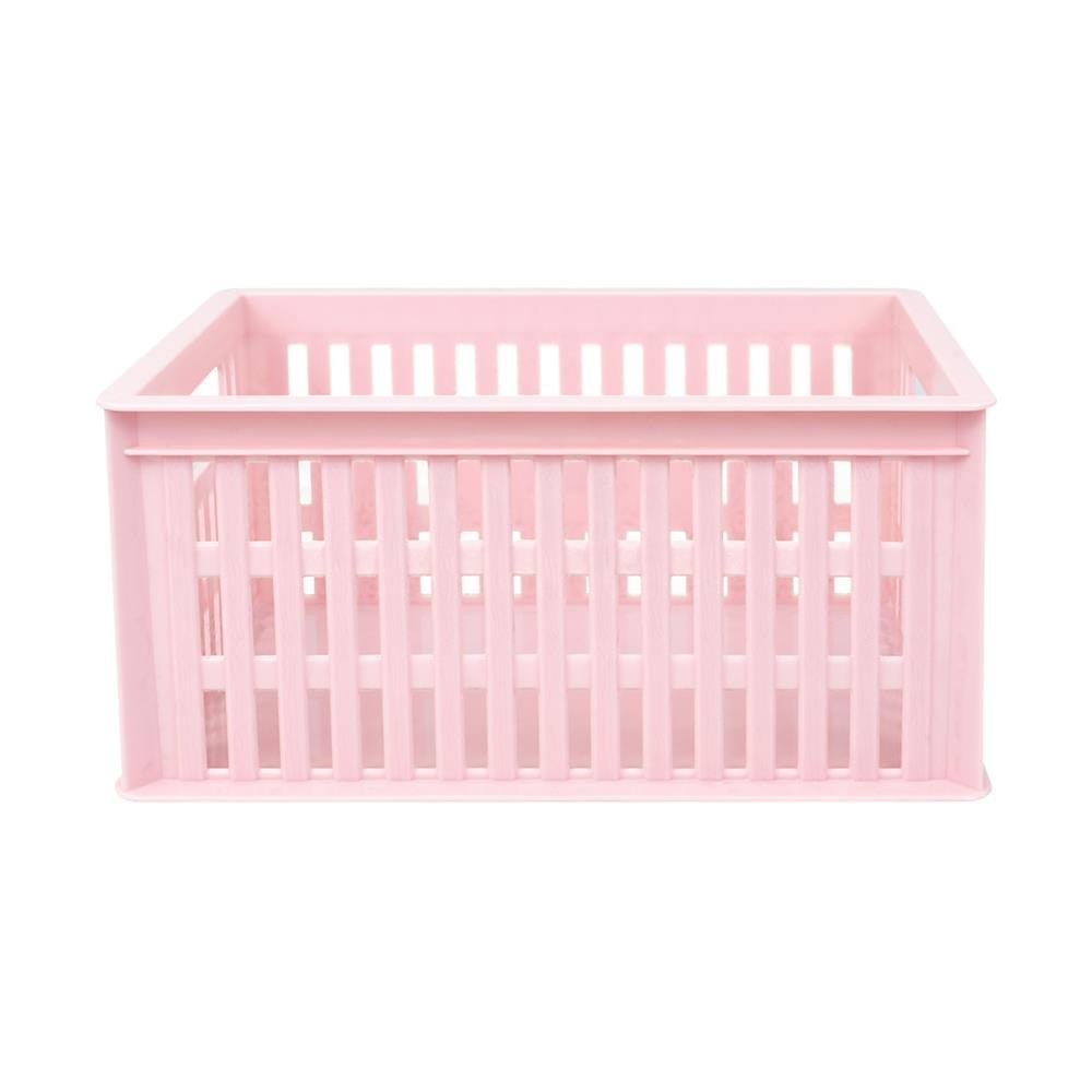 กล่องซ้อนได้ ME LIVING 591-1 16X24X11 ซม. สีชมพู