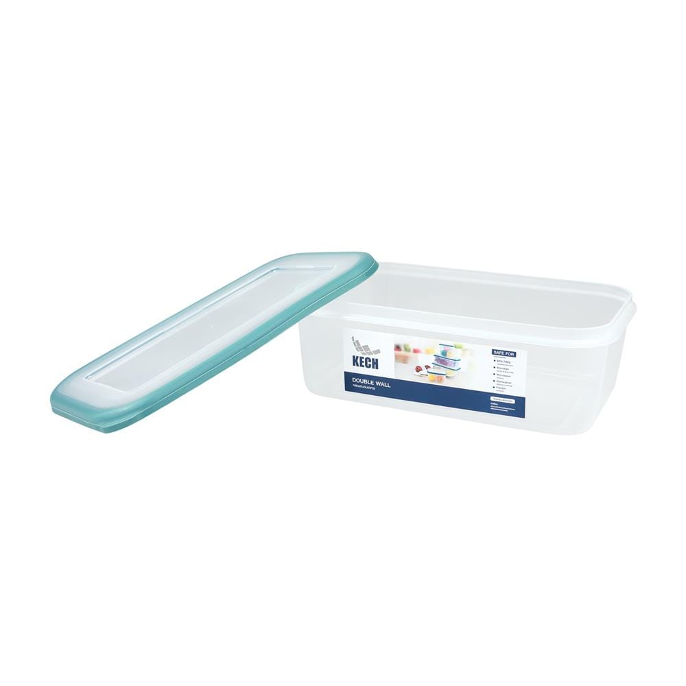 กล่องอาหาร 3.2 ลิตร KECH DOUBLE WALL 9037 สีเขียว
