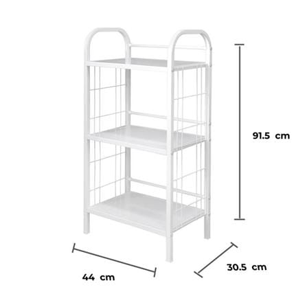 ชั้นวางของ 3 ชั้น STACKO AMAS 44x30.5x91.5 ซม. สีขาว_6