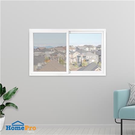 หน้าต่างบานเลื่อน UPVC S-S มุ้ง AZLE 180X110 ซม. สีขาว_2
